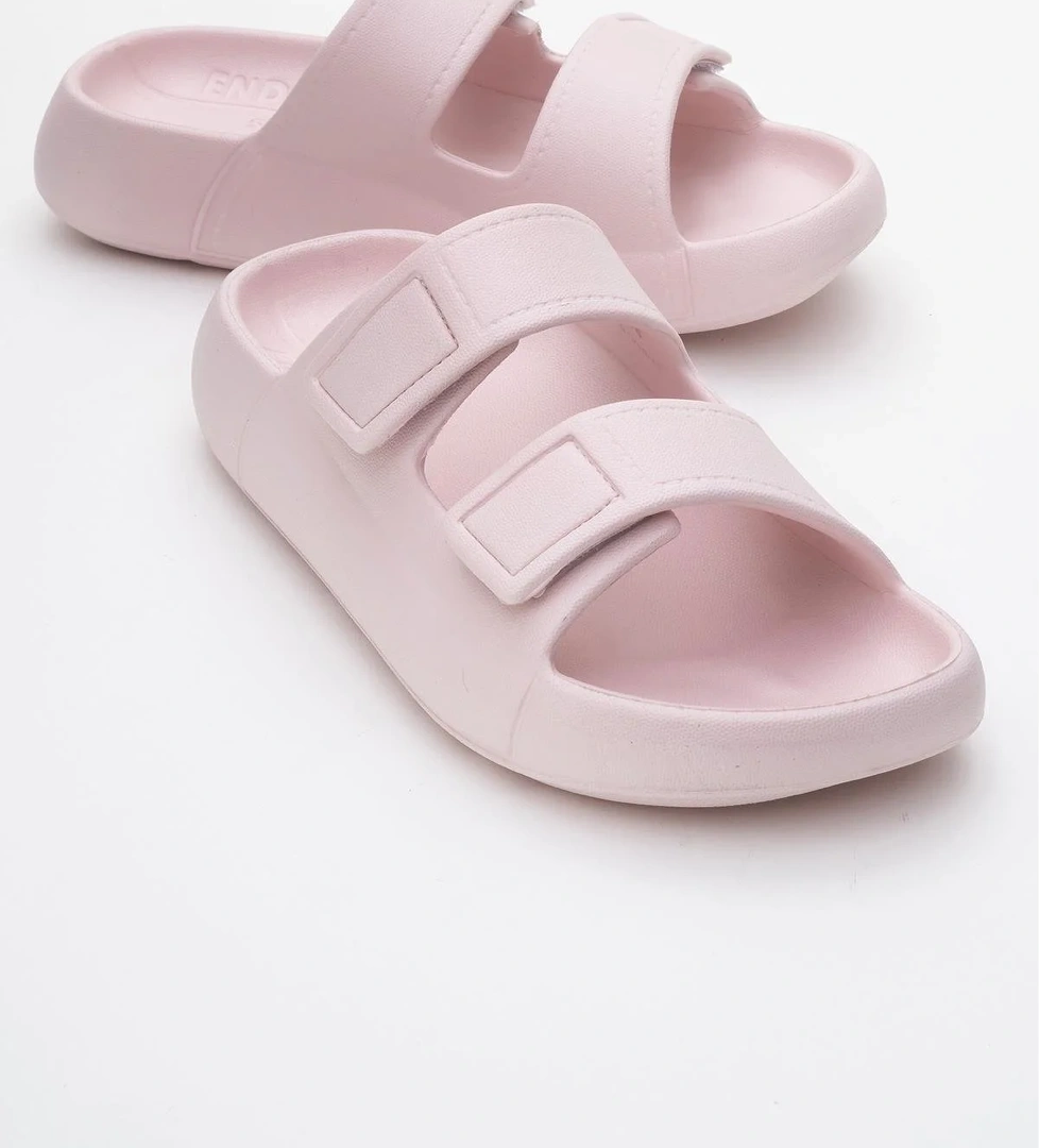 Kadın Cırtlı Terlik PUDRA