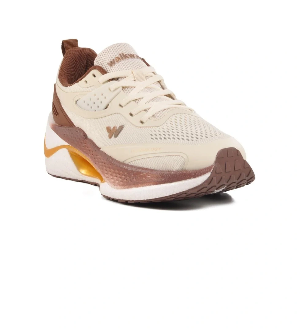 Bej Fileli Hafif Esnek Memory Foam Erkek Spor Ayakkabı Tirispol M