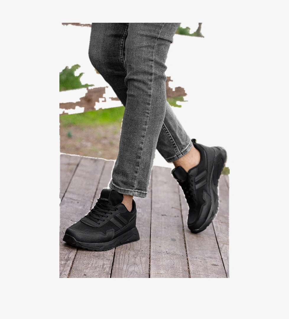 Daxtors Daxtors Siyah Gordon Günlük Ortopedik Erkek Sneaker Spor Ayakkabı Flo'da! Siyah - 1. görsel