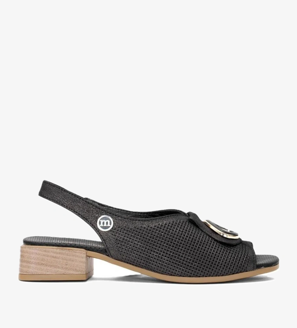 D25YS-2720 Kadın Hakiki Deri Topuklu Sandalet - Görsel 1