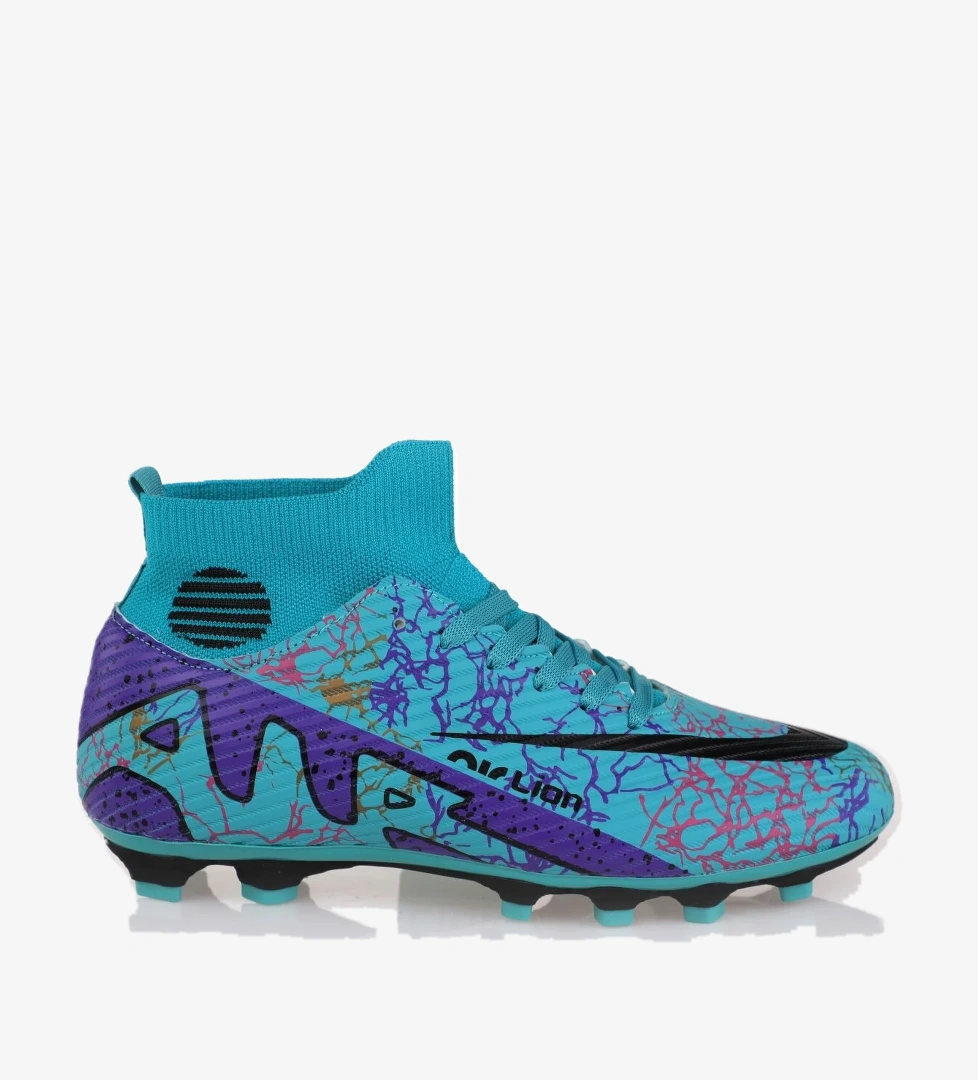 Laliga Air Çoraplı Krampon Futbol Ayakkabısı Su Yeşili Siyah