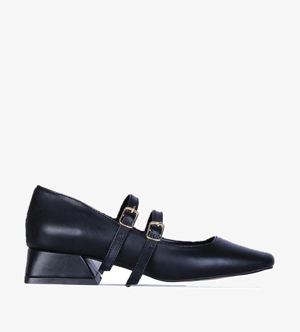 Scarletta S1 Siyah 3Cm Kadın Topuklu Ayakkabı model görseli