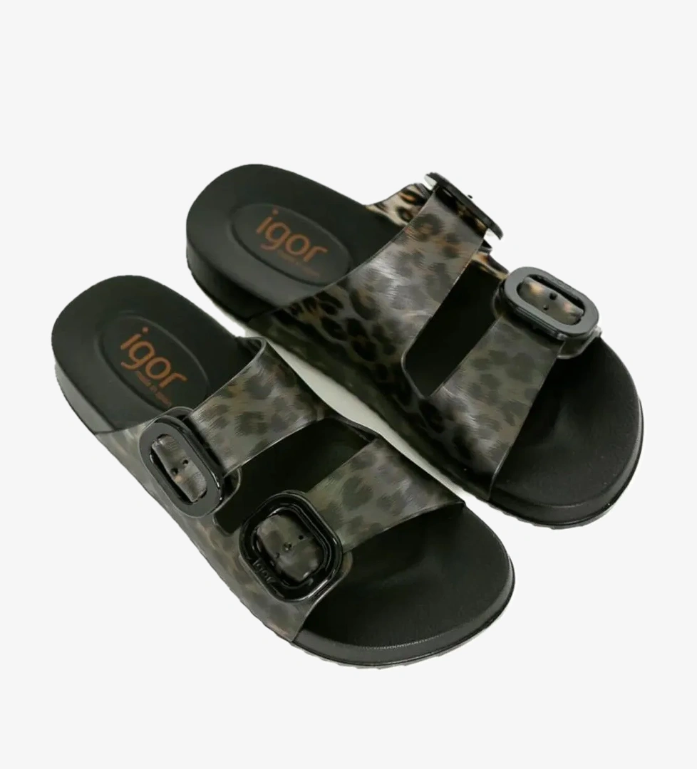 Igor Igor Siyah Habana Brillo Leo Kadin Sandalet S10336-002 Sandalet & Terlik | Flo Siyah - 1. görsel