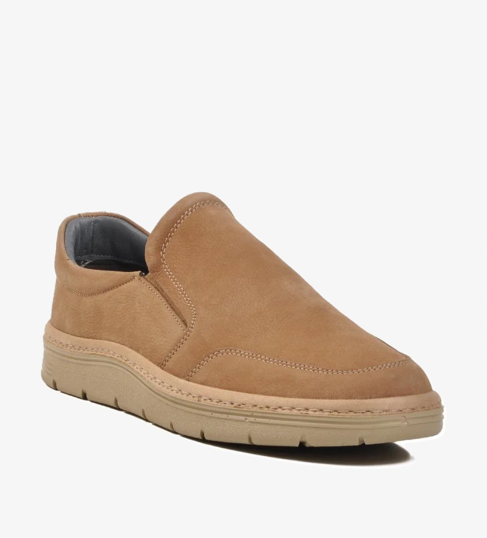 Kum Nubuk Hakiki Deri Erkek Günlük Ayakkabı 404 M