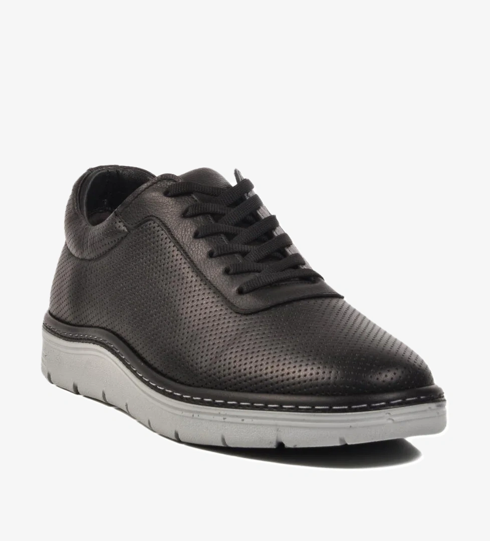 Ayakmod Siyah Nubuk Hakiki Deri Erkek Günlük Ayakkabı 407 M model görseli