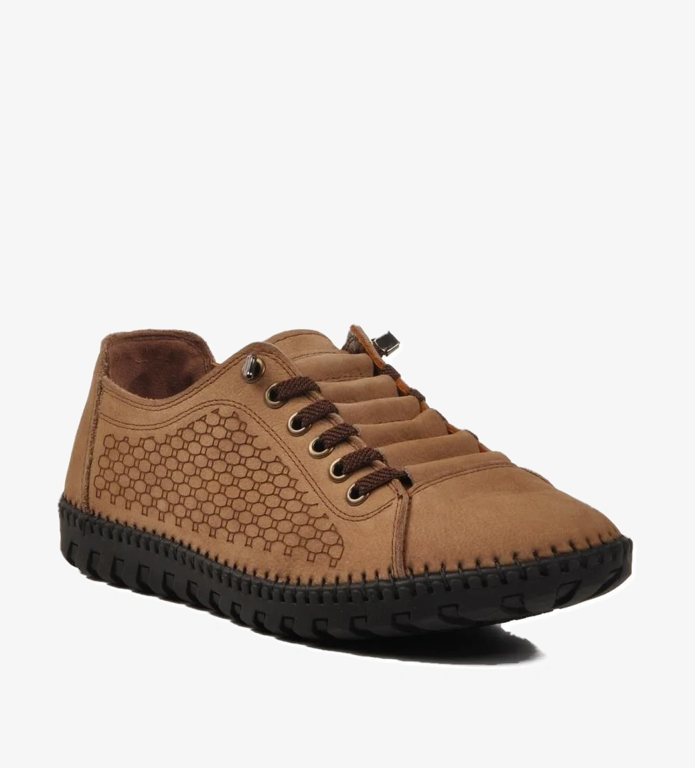 A-255 M Kum Nubuk Hakiki Deri Erkek Günlük Ayakkabı