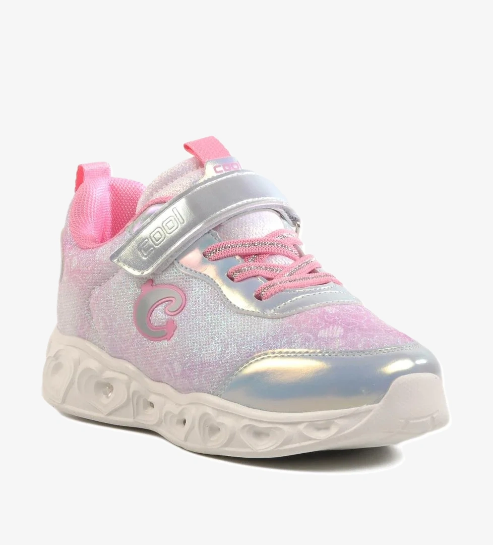 Gümüş Işıklı Kız Çocuk Spor Ayakkabı F