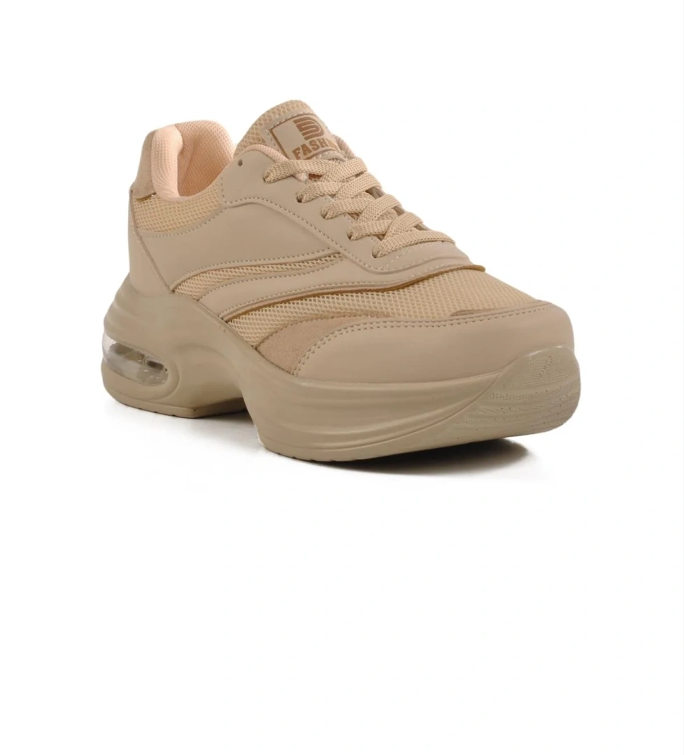 185 G Air Taban Ekru Kadın Spor Ayakkabı - Görsel 1