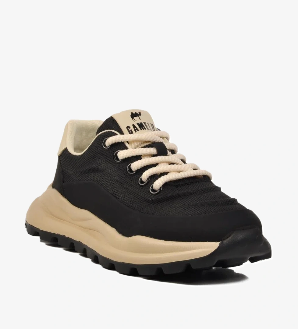 Walkway Siyah Bej-kahve Memory Hafızalı Foam Taban Erkek Spor Ayakkabı M Meks model görseli