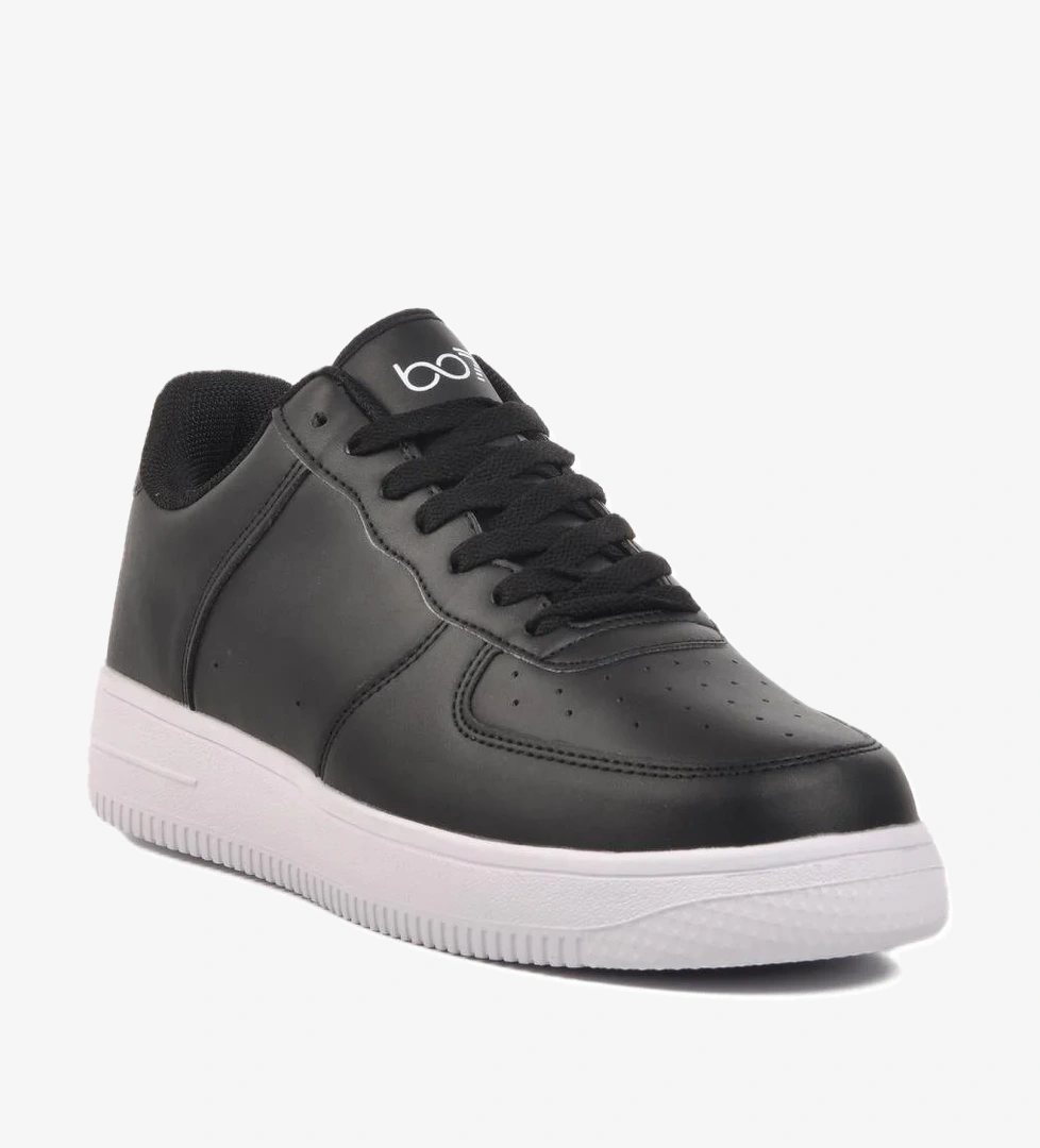 042 M Siyah-Beyaz Erkek Spor Ayakkabı - Görsel 1