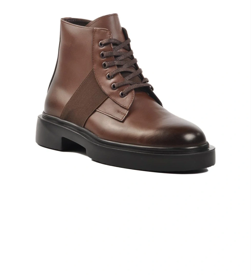 Ayakmod Premium 1245 Siyah M Kahve Hakiki Deri Erkek Bot model görseli