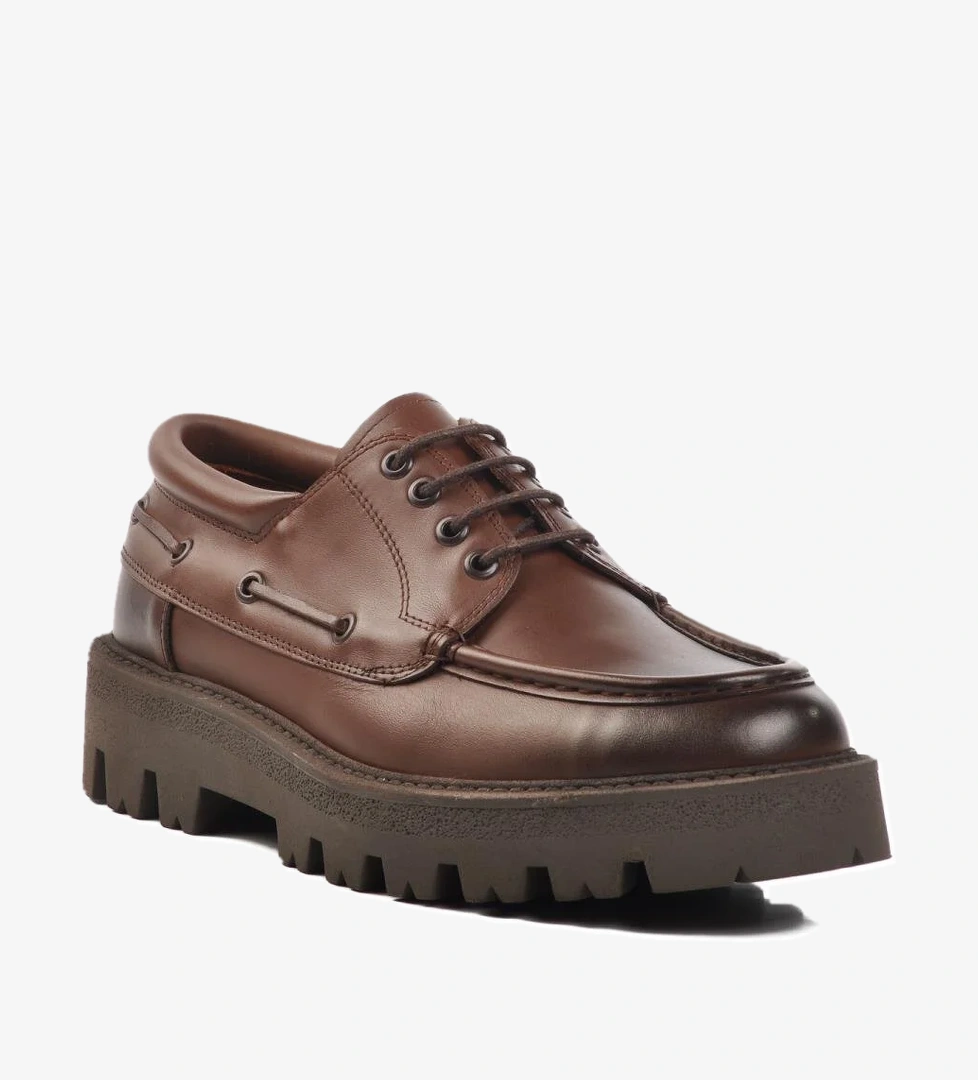 Premium 4008 M Kahve Hakiki Deri Erkek Klasik Ayakkabı - Görsel 1