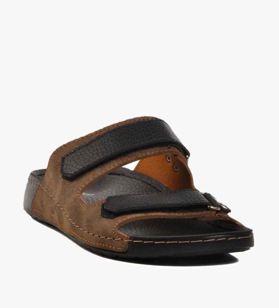 Vizon Çift Bantlı Hafif Erkek Terlik 80-012 M - Görsel 1