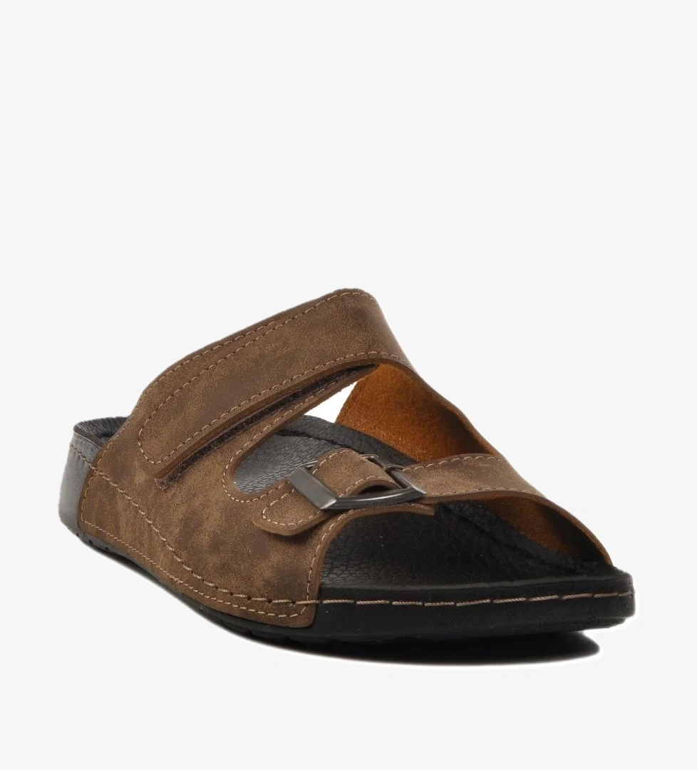 Vizon Çift Bantlı Hafif Erkek Terlik 80-004 M