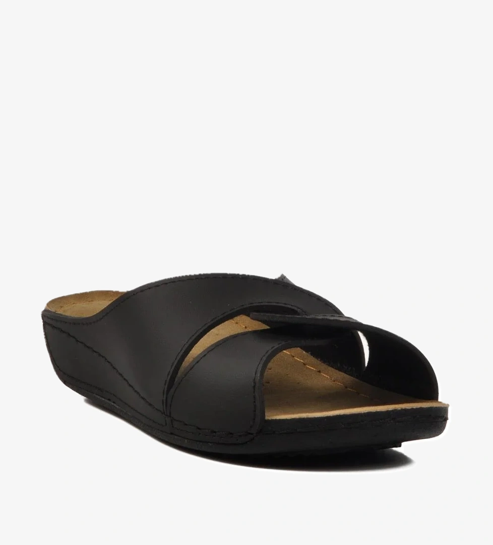 08-001 Z Hafif Siyah Kadın Ev Terliği - Görsel 1