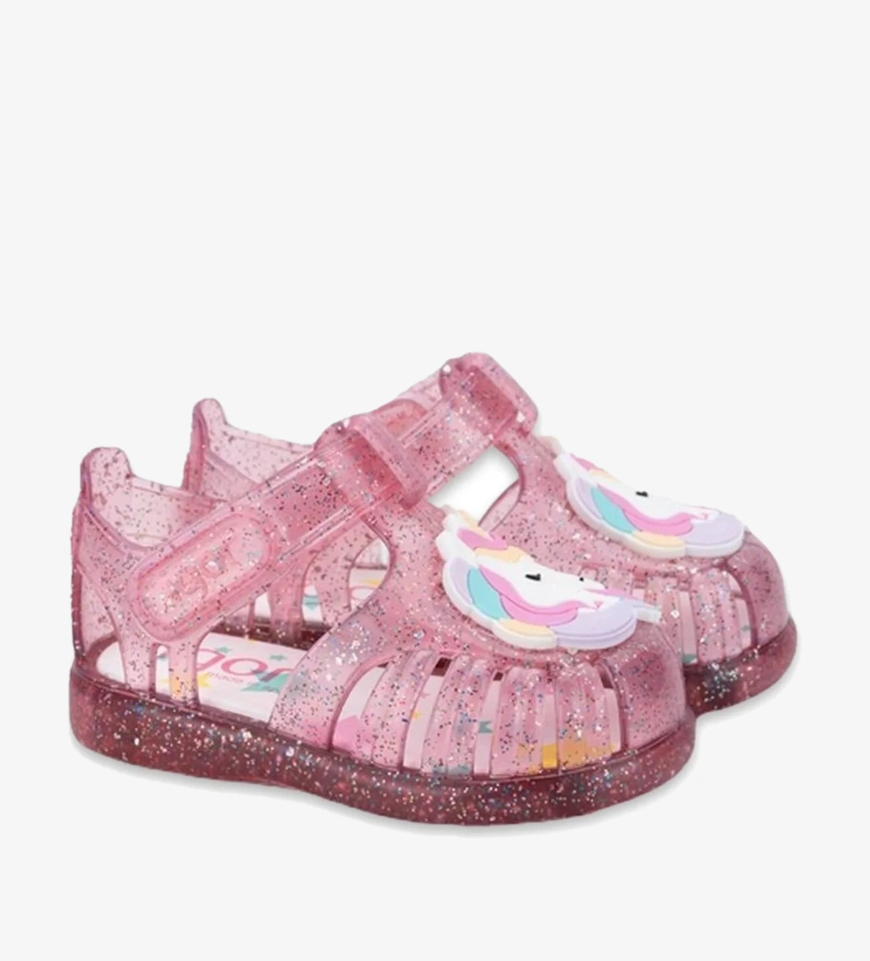 S10341 Tobby Unicornio Fuşya Kız Çocuk Sandalet