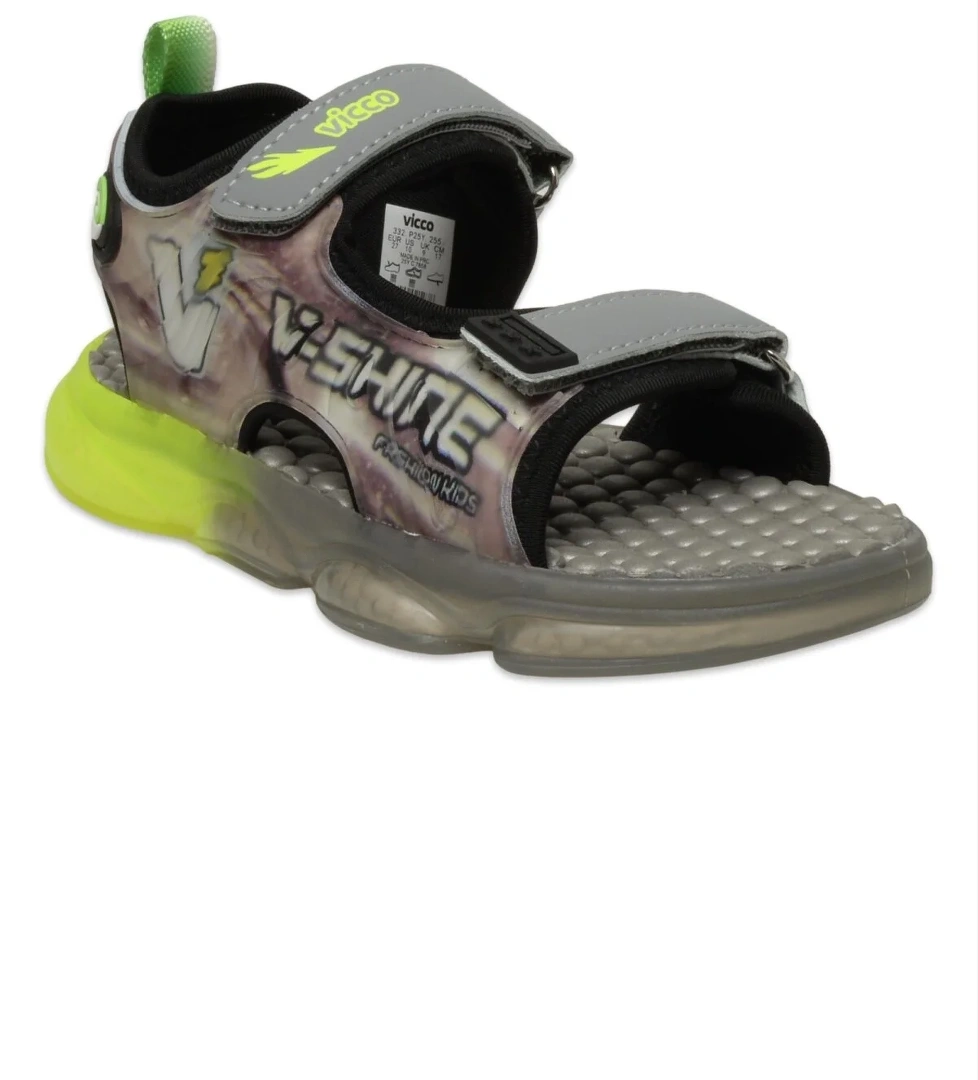 332.B25Y.255 Felipe Bebe Işıklı Phylon Gri Erkek Çocuk Sandalet