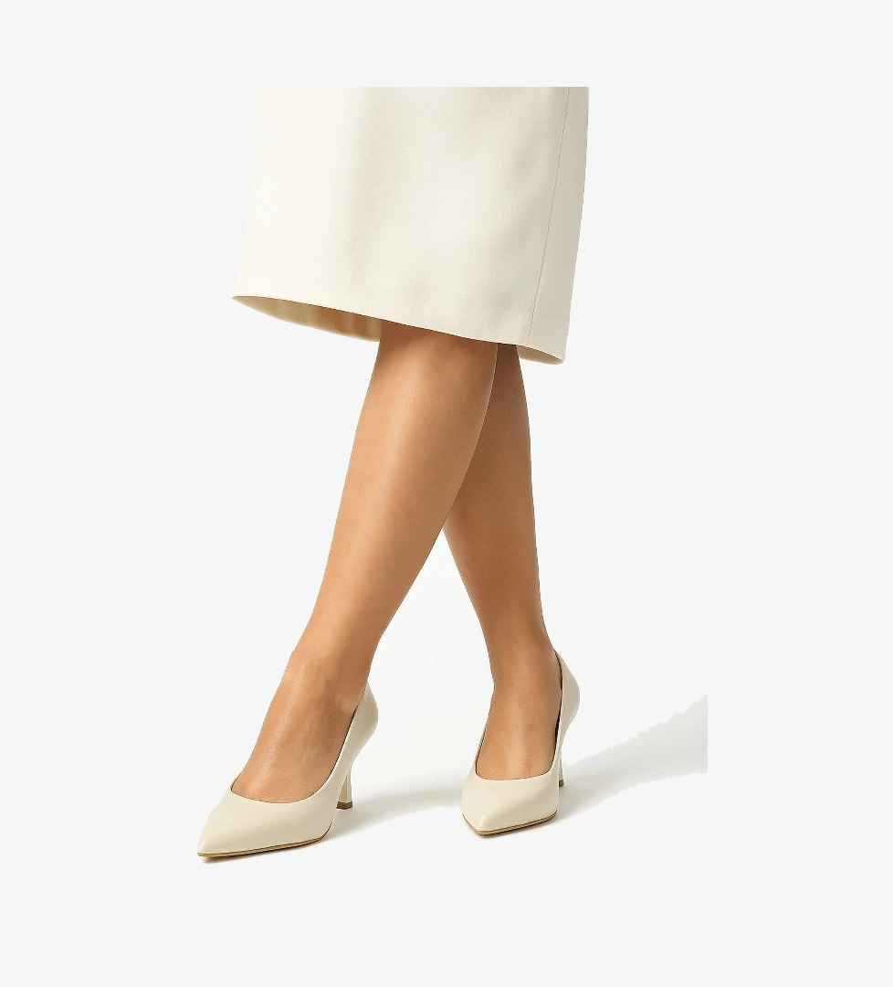 Elit Elysia Kadın Hakiki Rugan Deri Stiletto Bej