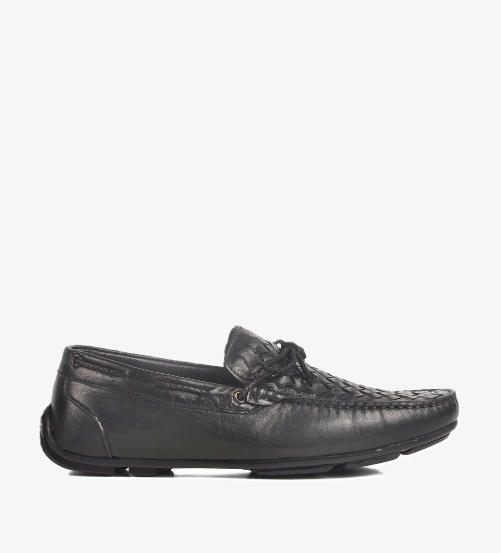 Aspor Siyah Hakiki Deri Erkek Casual Ayakkabı