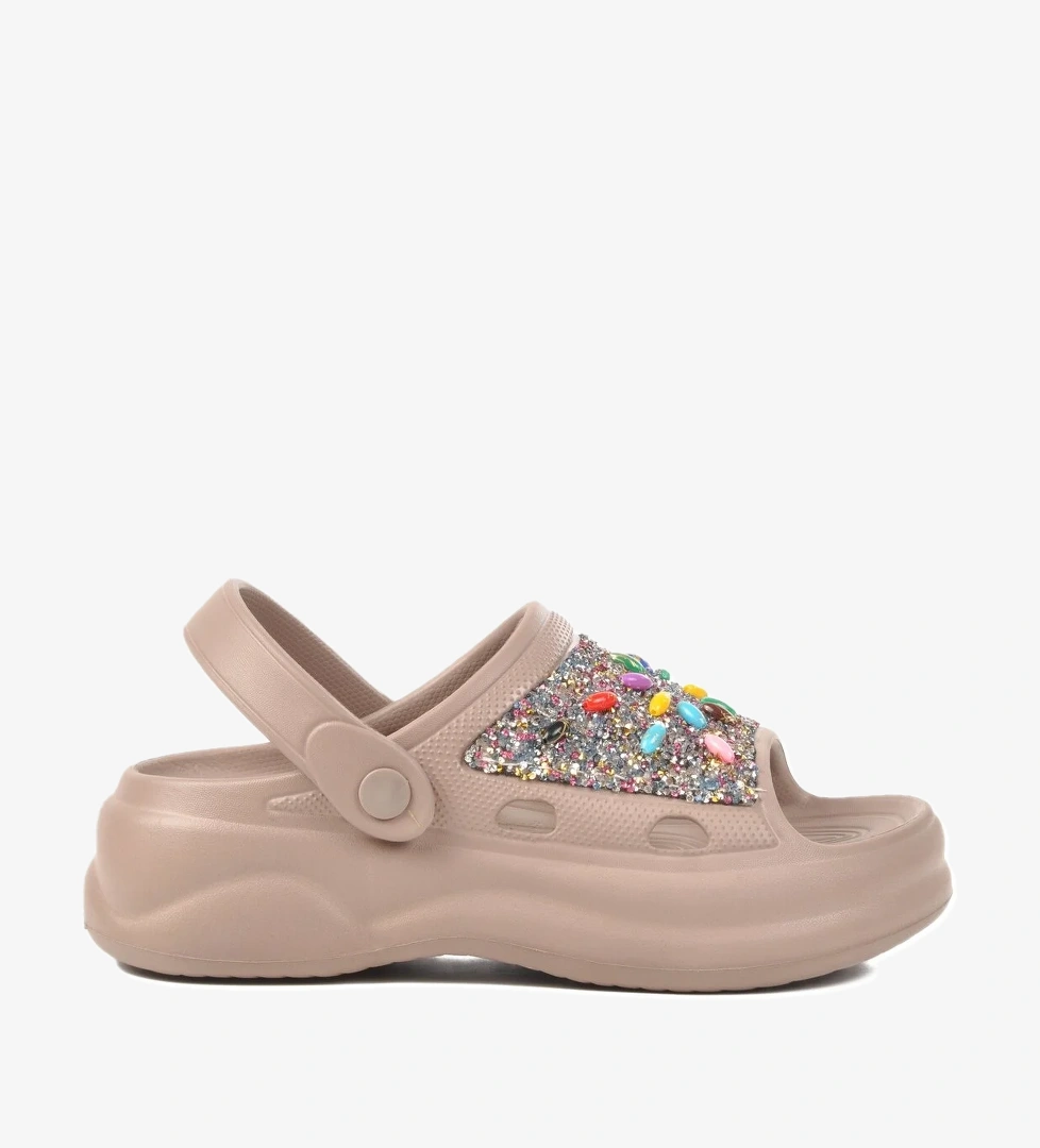 Aspor Vizon İşlemeli Eva Kadın Sabo Terlik