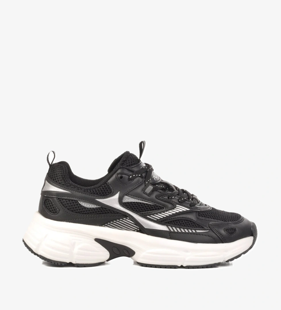 Siyah Fileli Kadın Spor Ayakkabı