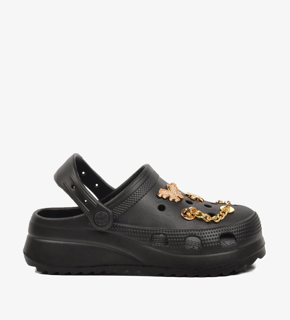 Aspor Siyah Kadın Sabo Terlik