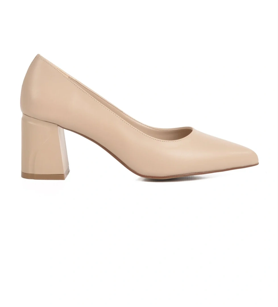 Aspor Bej Kadın Topuklu Ayakkabı