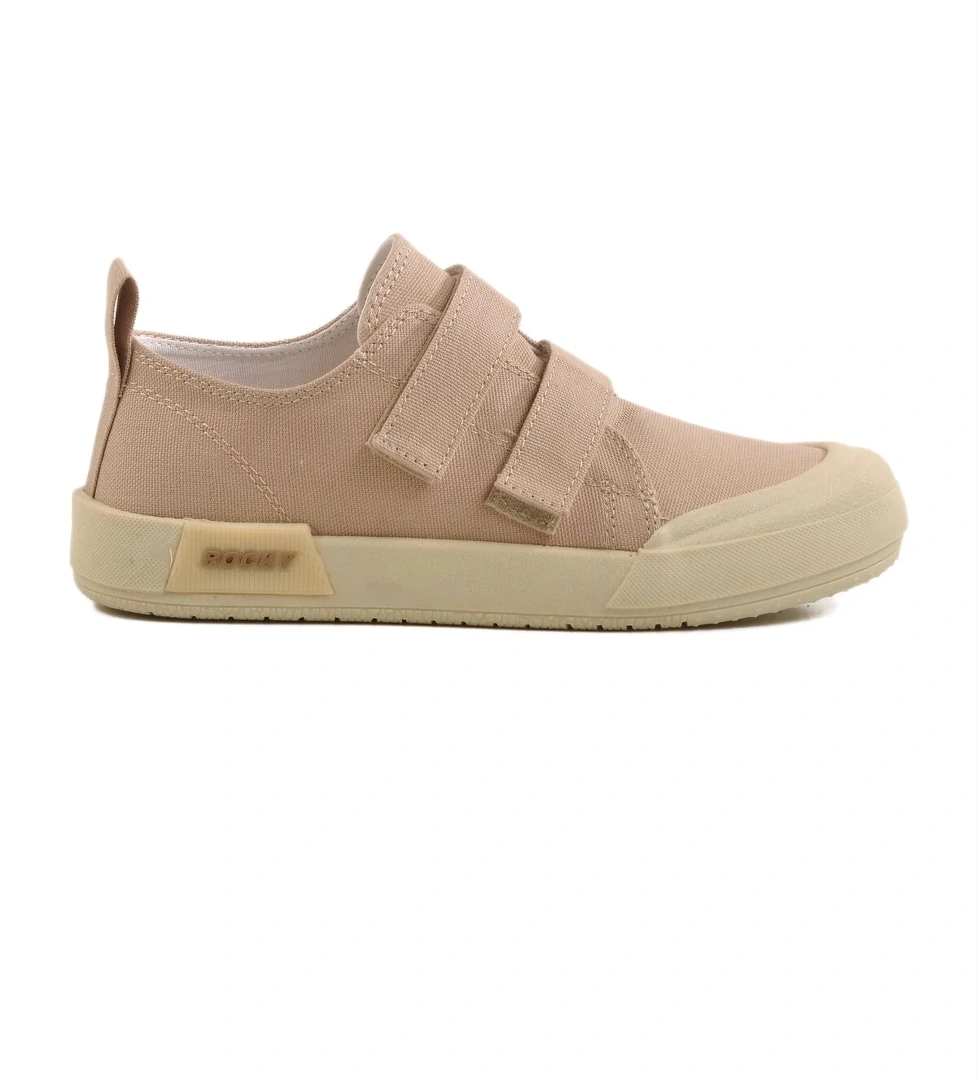 Aspor Bej Cırtlı Keten Erkek Çocuk Spor Ayakkabı - Görsel 1