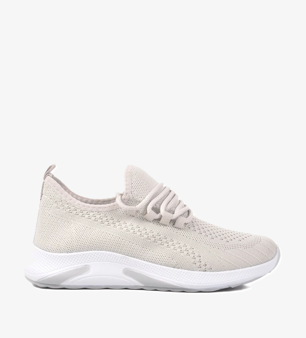 Buz Beyaz Triko Unisex Spor Ayakkabı