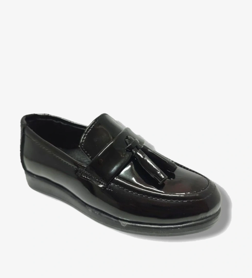 330-25 Rugan Püsküllü Erkek Çocuk Ayakkabı 24-25 - Görsel 1