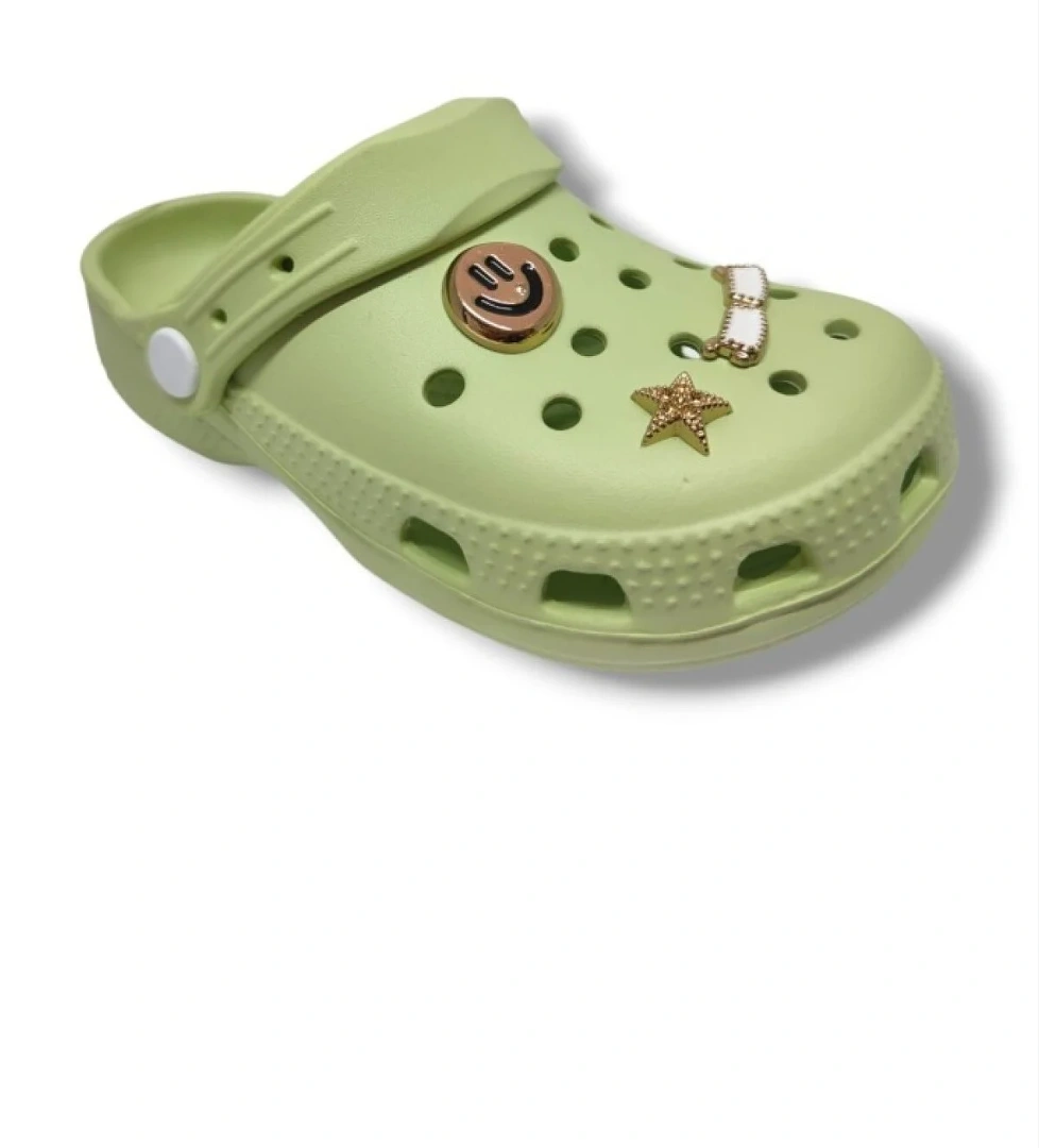 LR-300-25 Eva Smile Tokalı Sabo Kız Çocuk Terlik 32-35 - Görsel 1