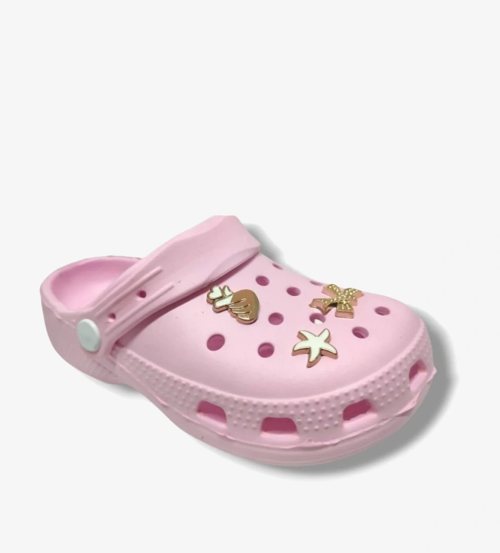 Lorin LR-300-25 Eva Yıldız Kurdale Tokalı Sabo Kız Çocuk Terlik 31-35 model görseli