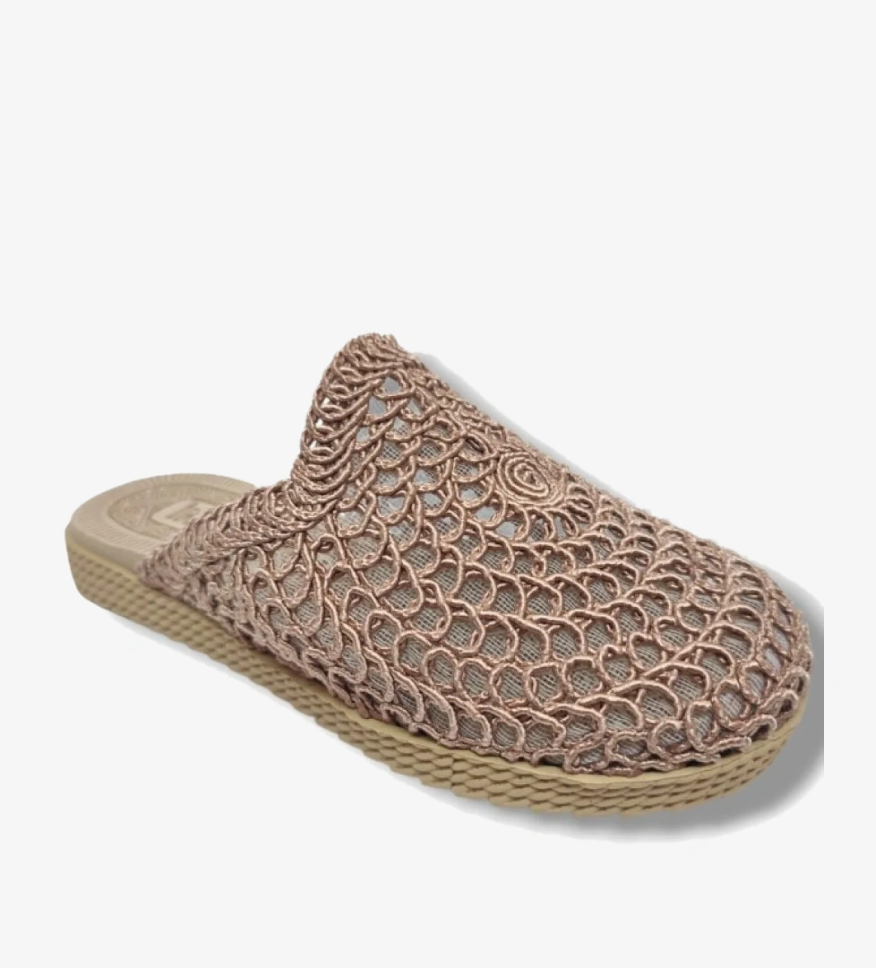 9985-25 Örgülü Anatomik Sabo Kadın Terlik