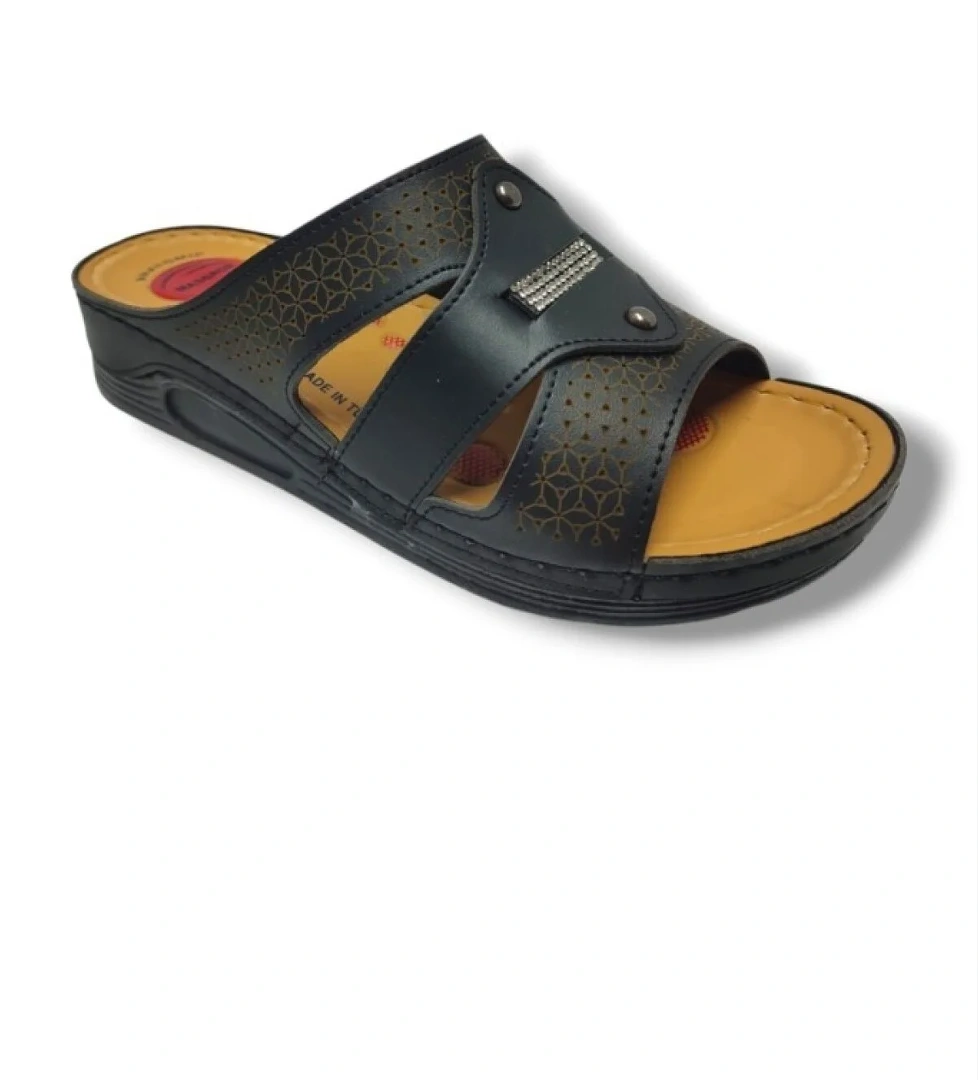 635-25 Anatomik Masaj Taban Taşlı Kadın Terlik