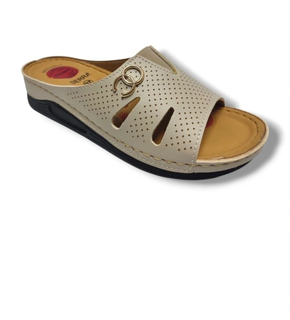 Serra 637-25 Anatomik Masaj Taban Lastikli Tokalı Kadın Terlik model görseli