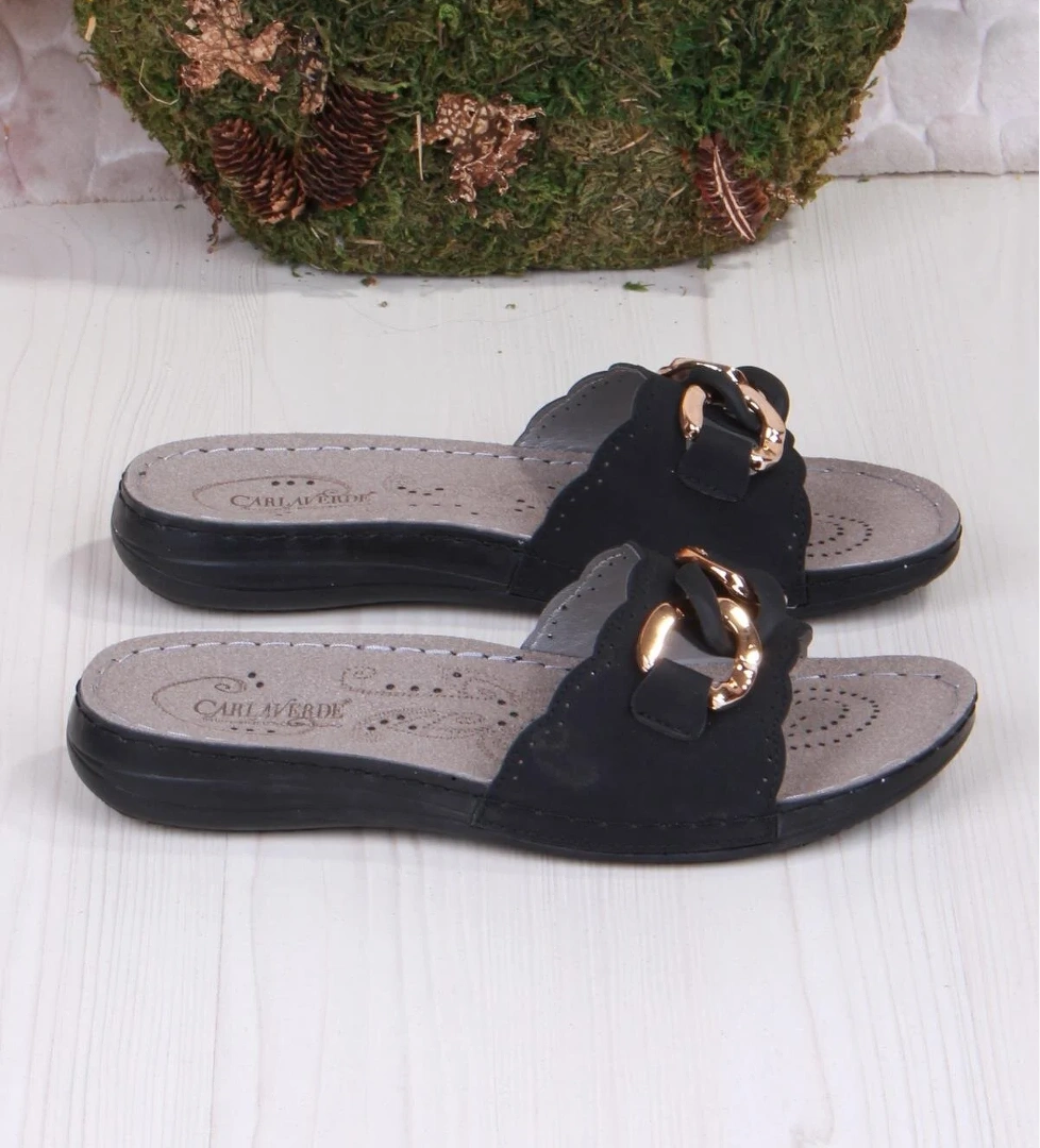 Fort 5229 Siyah Rahat Esnek Anatomik Kadın Terlik model görseli