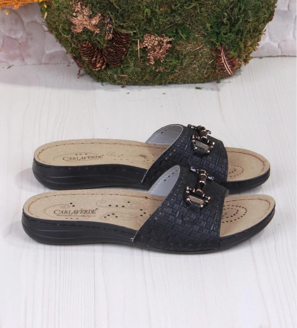 Fort 5723 Siyah Rahat Esnek Anatomik Kadın Terlik model görseli