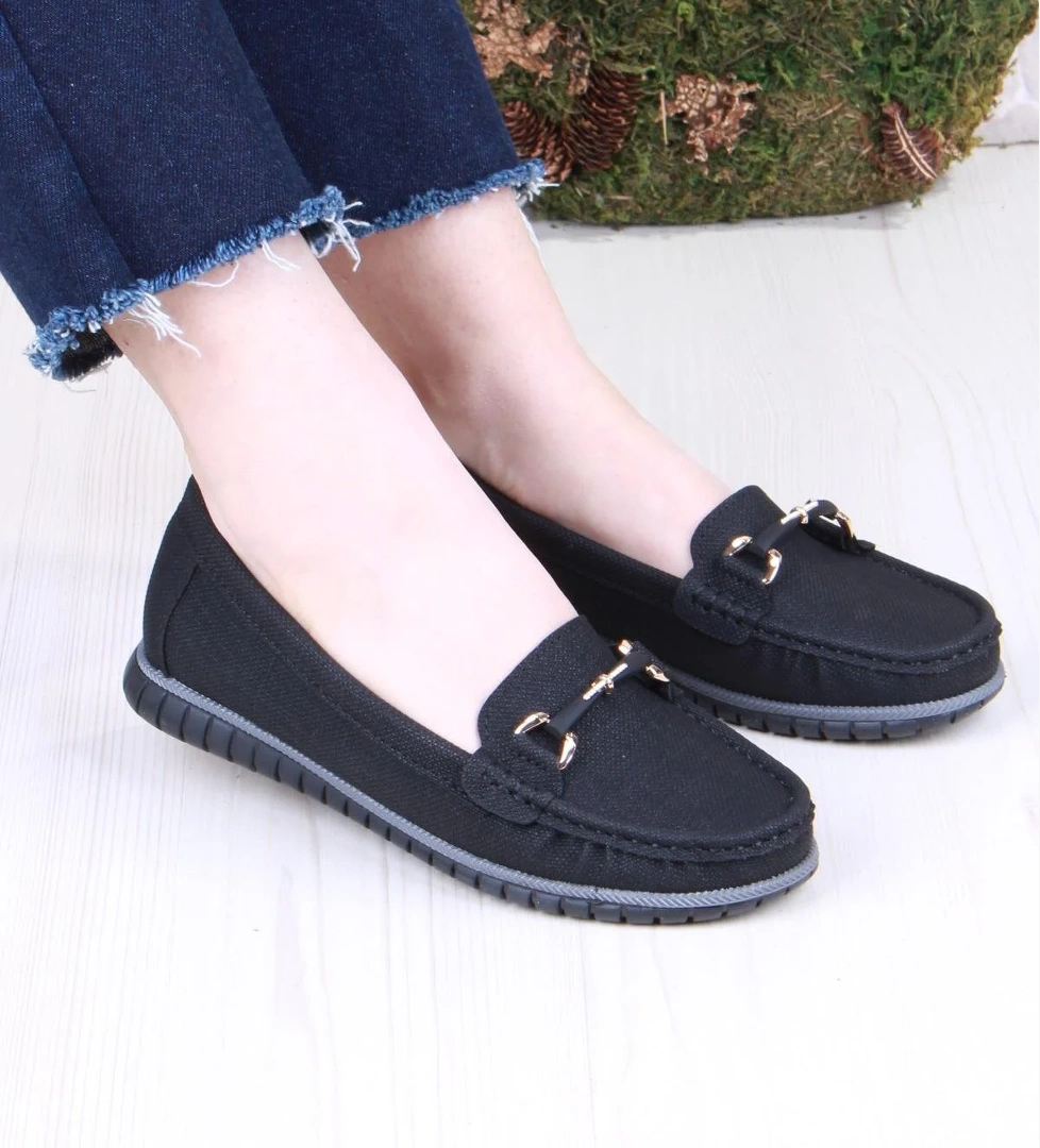 35323 New Star Rahat Yumuşak Toka Detaylı Kadın Babet - Görsel 1