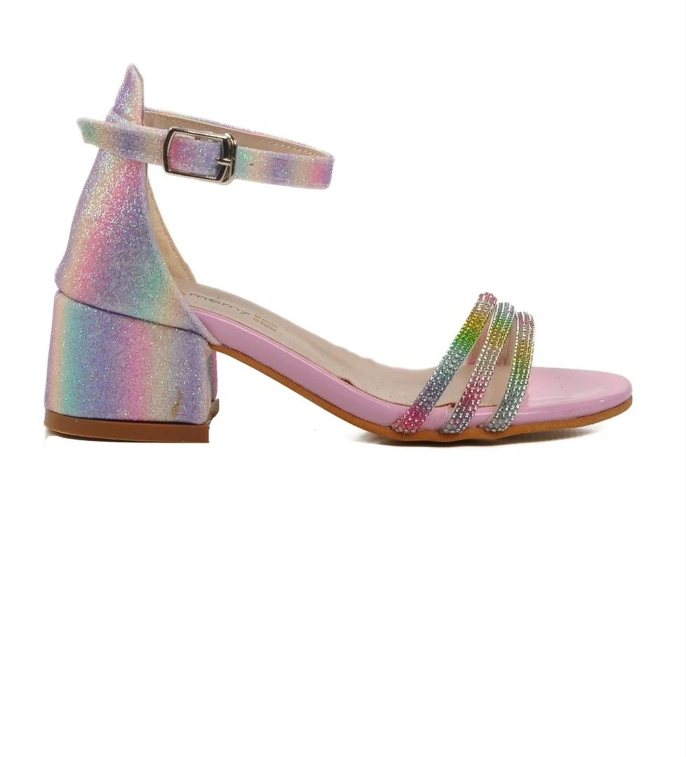 A Spor Aspor Pembe Taş İşlemeli Kız Çocuk Sandalet model görseli