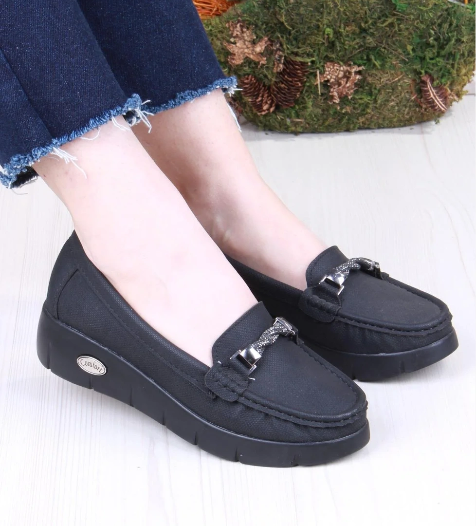 Fort 35516 Star Rahat Yumuşak Toka Detaylı Kadın Babet model görseli