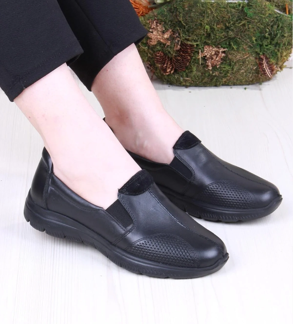 32028 Anatomik Hafif Rahat Hakiki Deri Kadın Ayakkabı - Görsel 1