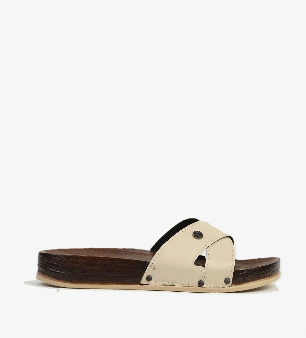 Krem Kadın Terlik PC-7425