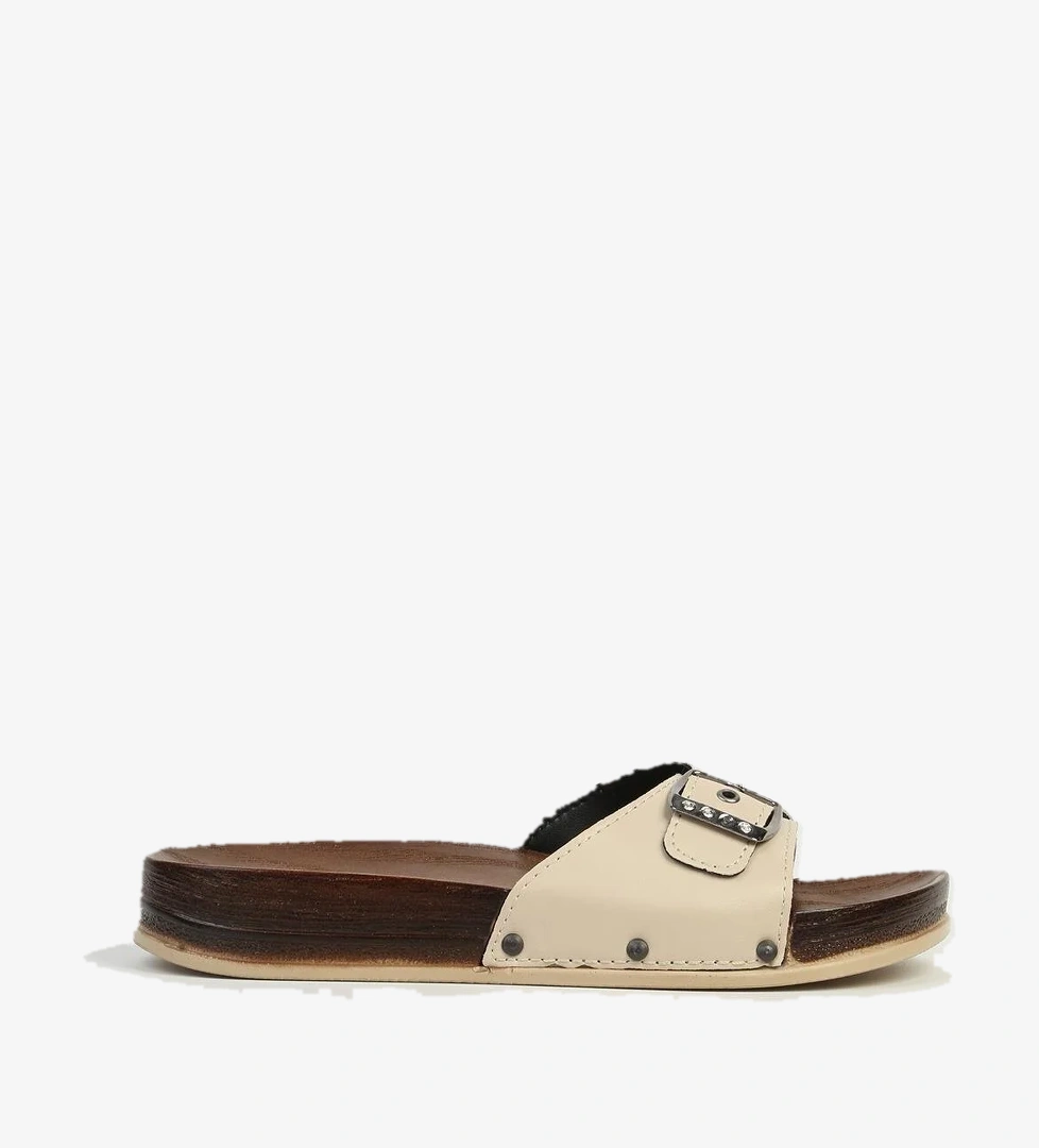 Krem Kadın Terlik PC-7426