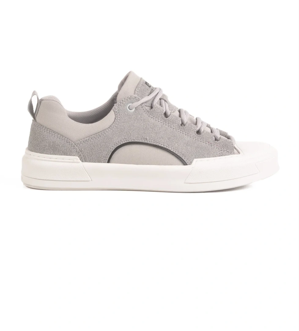 Gri Hakiki Deri Erkek Sneaker 23Corvet M