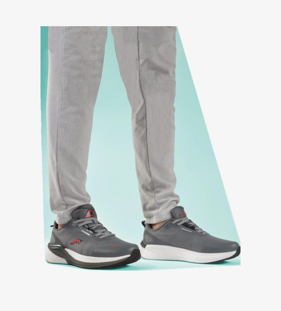 Ayakmod Siyah Füme Fileli Hafif Memory Foam Erkek Spor Ayakkabı M-5247 M model görseli