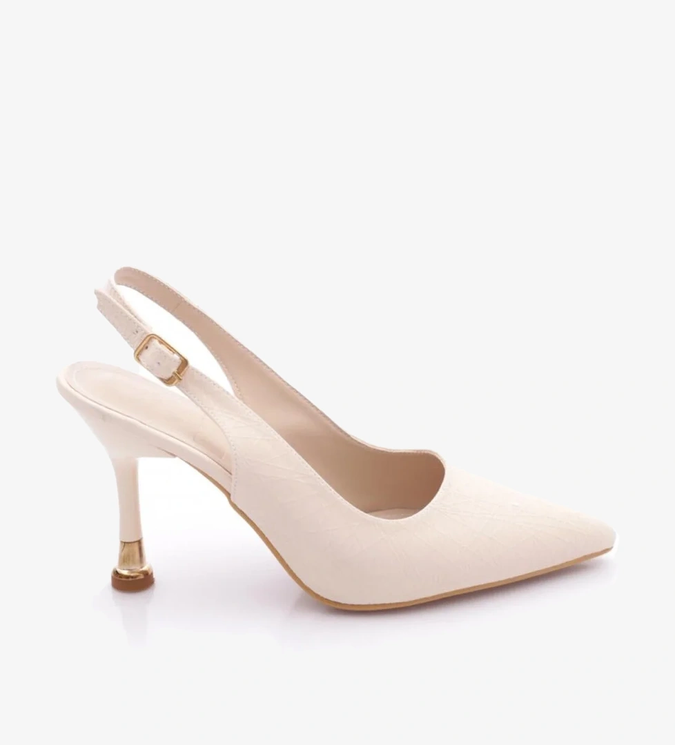 Dgn 1050 Kadin Arkasi Açik Topuklu Ayakkabi model görseli