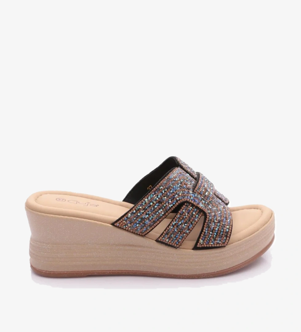 25Y399-1 Kadın Taşlı Terlik