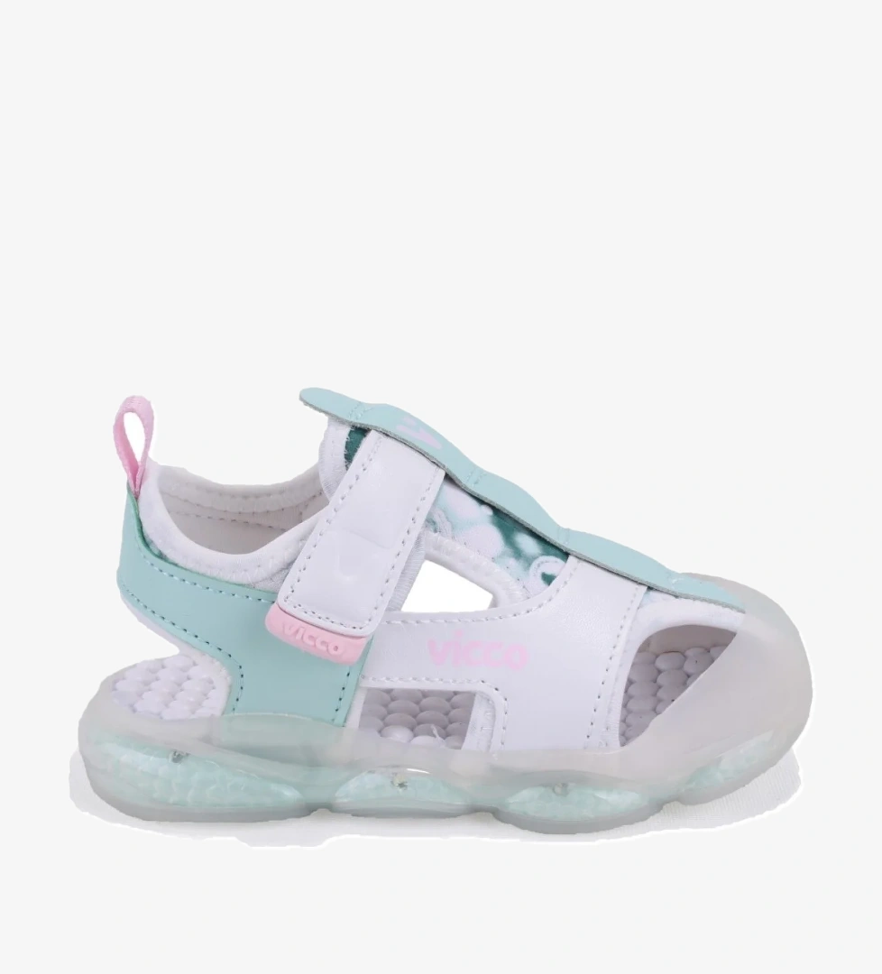Vicco Live 332B525Y217 Beyaz Ortopedik Günlük Işıklı Kız Çocuk Spor Sandalet model görseli