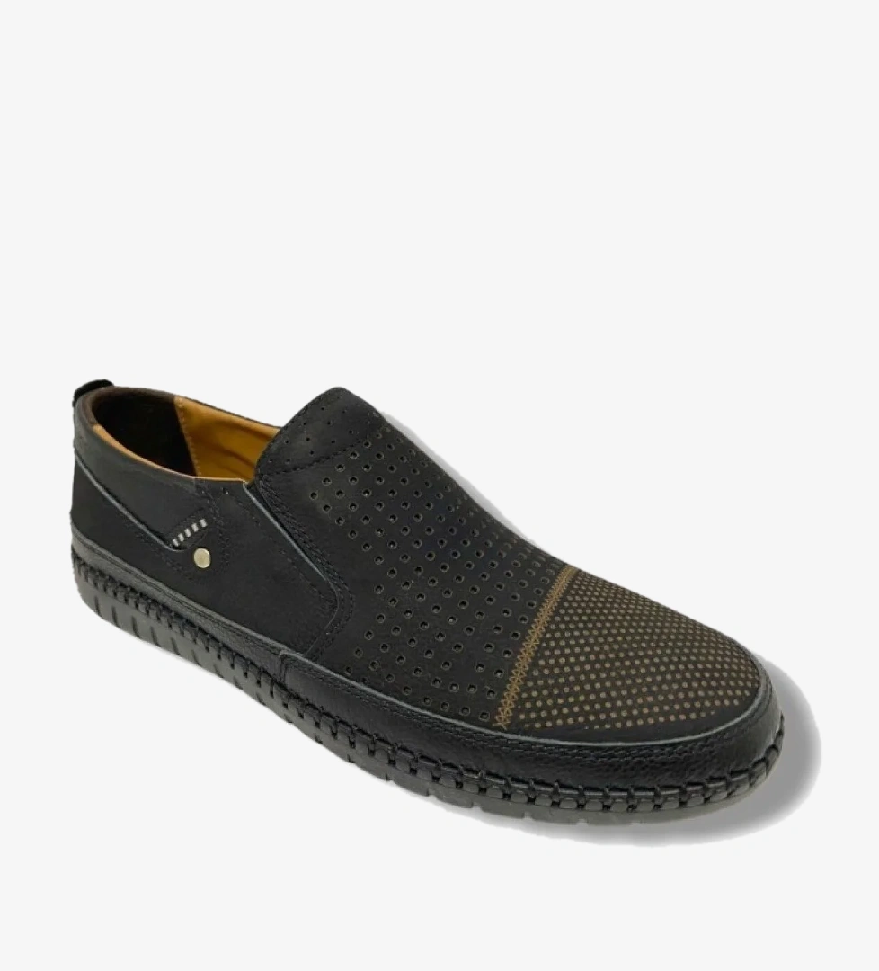 625-25 Hakiki Nubuk Deri Lastikli Anatomik Erkek Ayakkabı