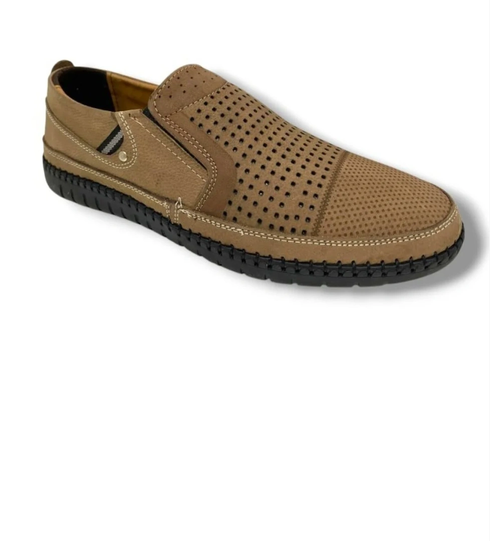 As Çetin 625-25 Hakiki Nubuk Deri Lastikli Anatomik Erkek Ayakkabı model görseli